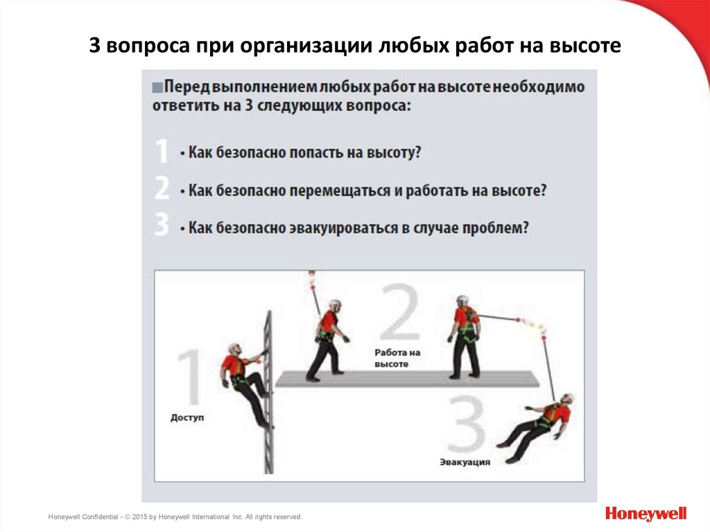 Какие меры предусматриваются в проекте производства работ для предупреждения опасности падения