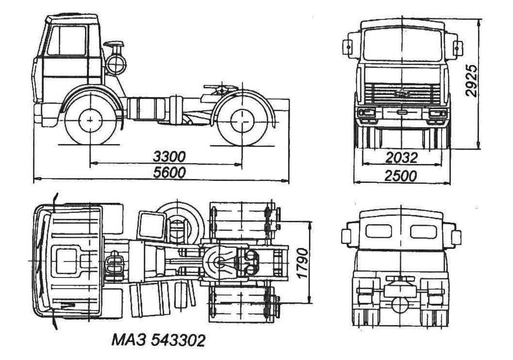 Схема маз. Чертеж МАЗ-5433. МАЗ 5433 габариты. Грузоподъемность МАЗ 5433. МАЗ 5432 высота.