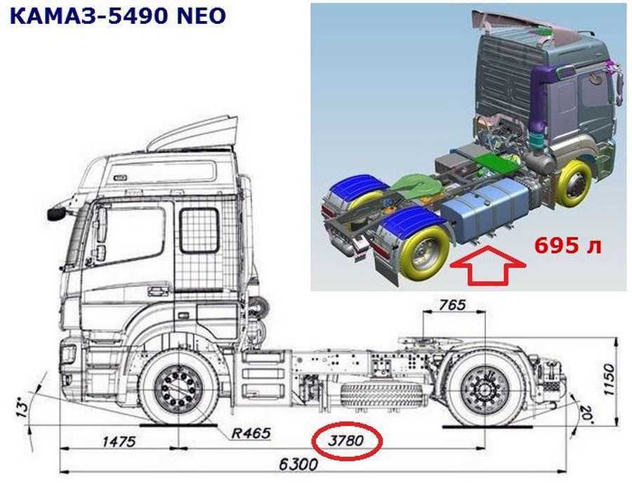 Схема камаз 5490