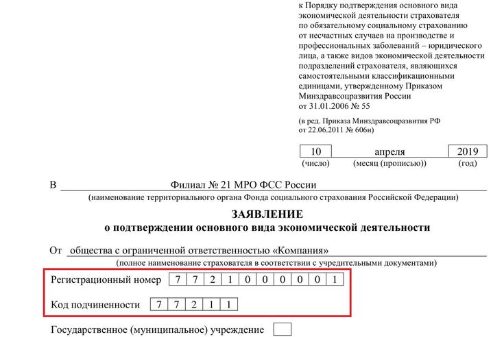 Фсс нужно ли. Подтверждение вида деятельности в ФСС 2021. Заполнение подтверждения основного вида деятельности в 2021 году. Заявление о подтверждении основного вида деятельности. Подтверждение основного вида деятельности в ФСС В 2019.