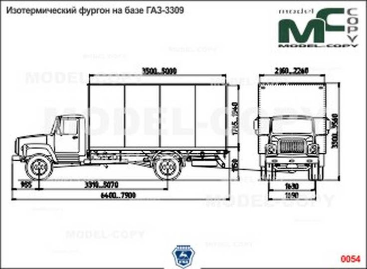 Газ 3307 чертеж