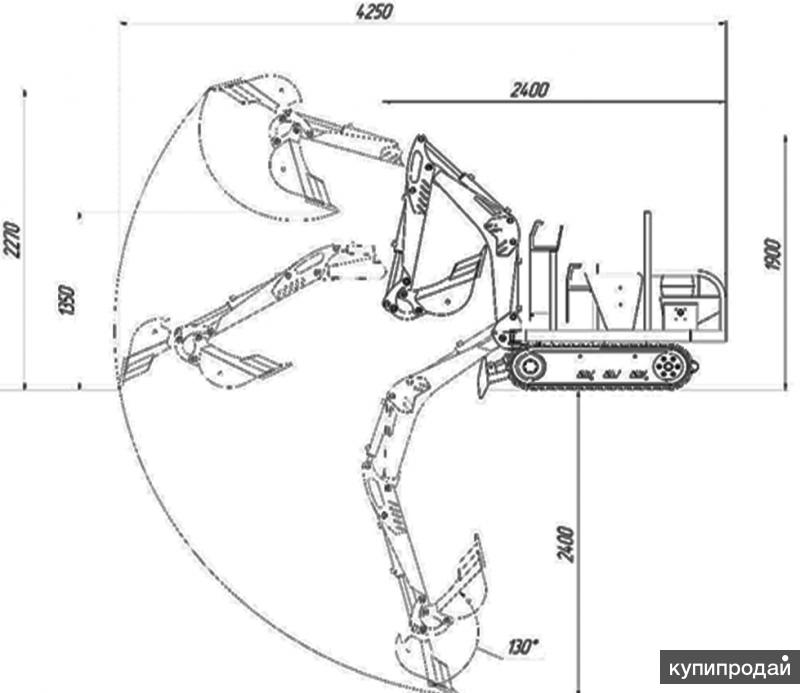 Экскаватор прицепной чертежи