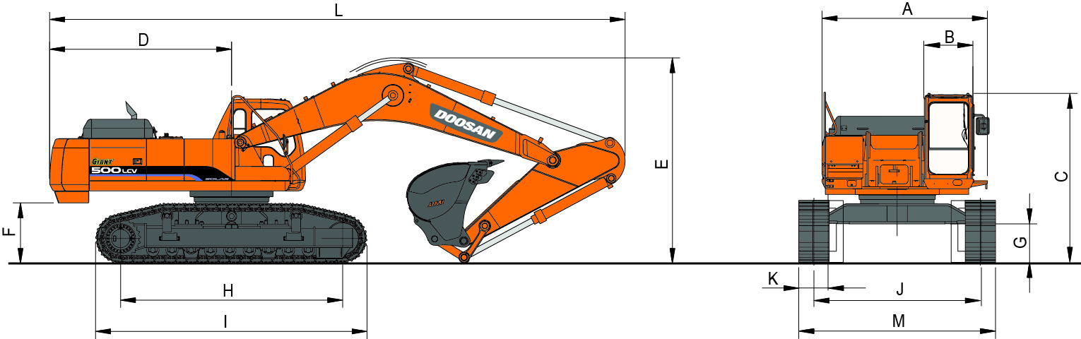 Габариты 500. Дусан Solar 500 LC-V. Doosan Solar 500lc-v. Экскаватор Дусан 500 габариты. Doosan Solar 300lc-v.