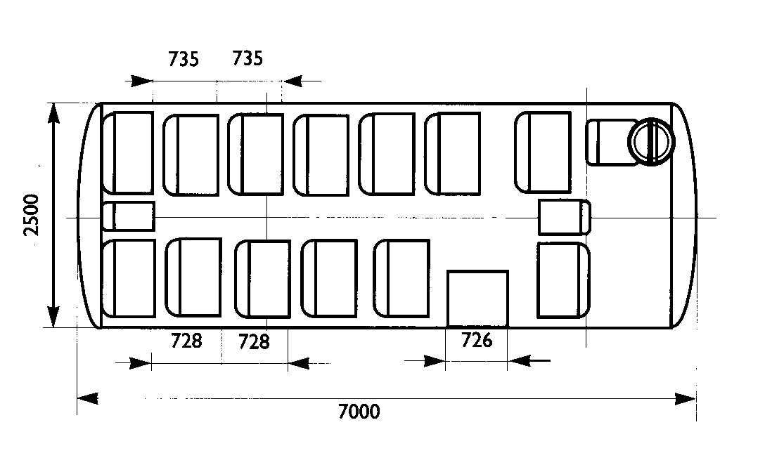 Сколько мест в автобусе. Габариты ПАЗ 3205. ПАЗ 3205 габариты салона. ПАЗ 3206 схема салона. Расположение сидений ПАЗ 3205.