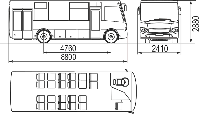 Размеры автобуса паз. Габариты автобуса ПАЗ 32053. ПАЗ 320414-05 чертеж. ПАЗ 32053 габариты. Габариты ПАЗ вектор Некст 320405-04.