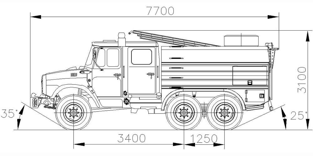 Зил пожарный схема
