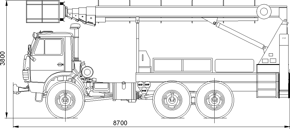 Камаз 4310 чертеж