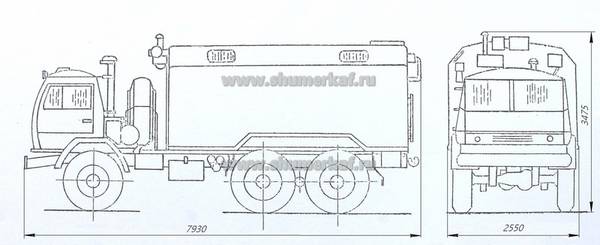 Камаз 4310 чертеж