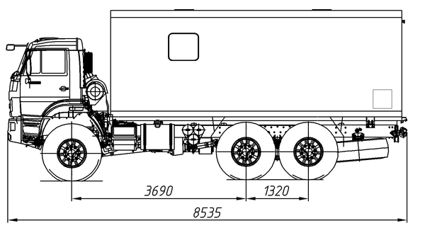 Камаз 43118 чертеж