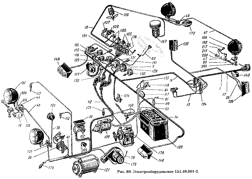 Схема проводки т 150