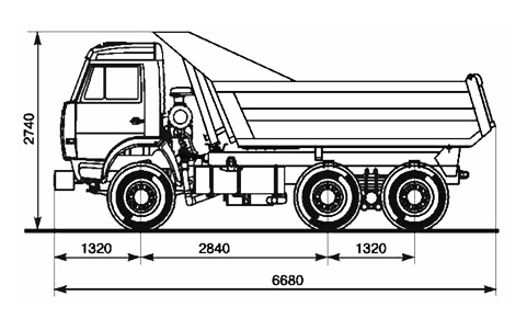 Камаз 5511 чертеж