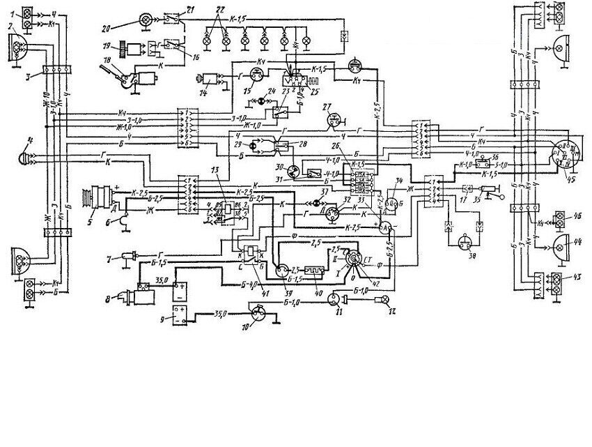 Проводка т 25. Схема электрооборудования ЛТЗ т40. Схема подключения электрооборудования трактор т 150. Схема электропроводки ЛТЗ 40. Электрическая схема трактора т 40.