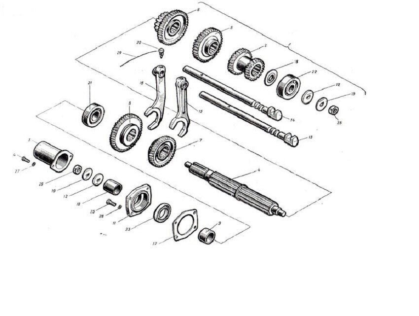 Коробка передач трактора т 16. Коробка передач трактора т 16 схема. Схема сборки КПП Т 16. Схема сборки коробки передач т16.