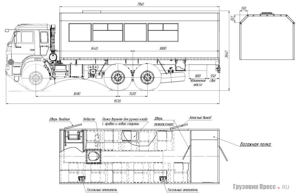 Габаритные размеры камаз 43118