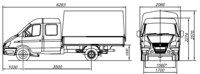 Газ 3302 чертеж