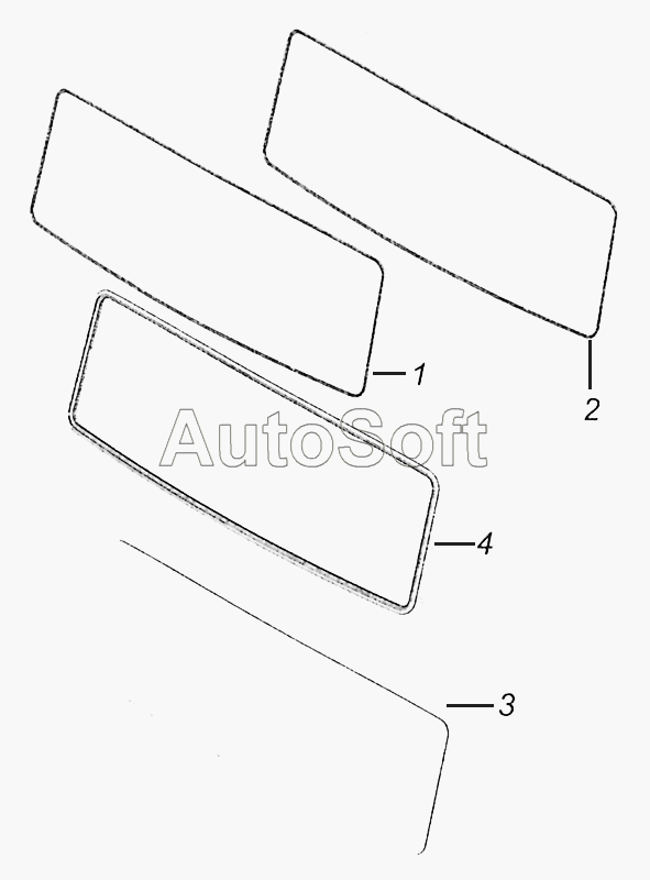 Размер стекла камаз