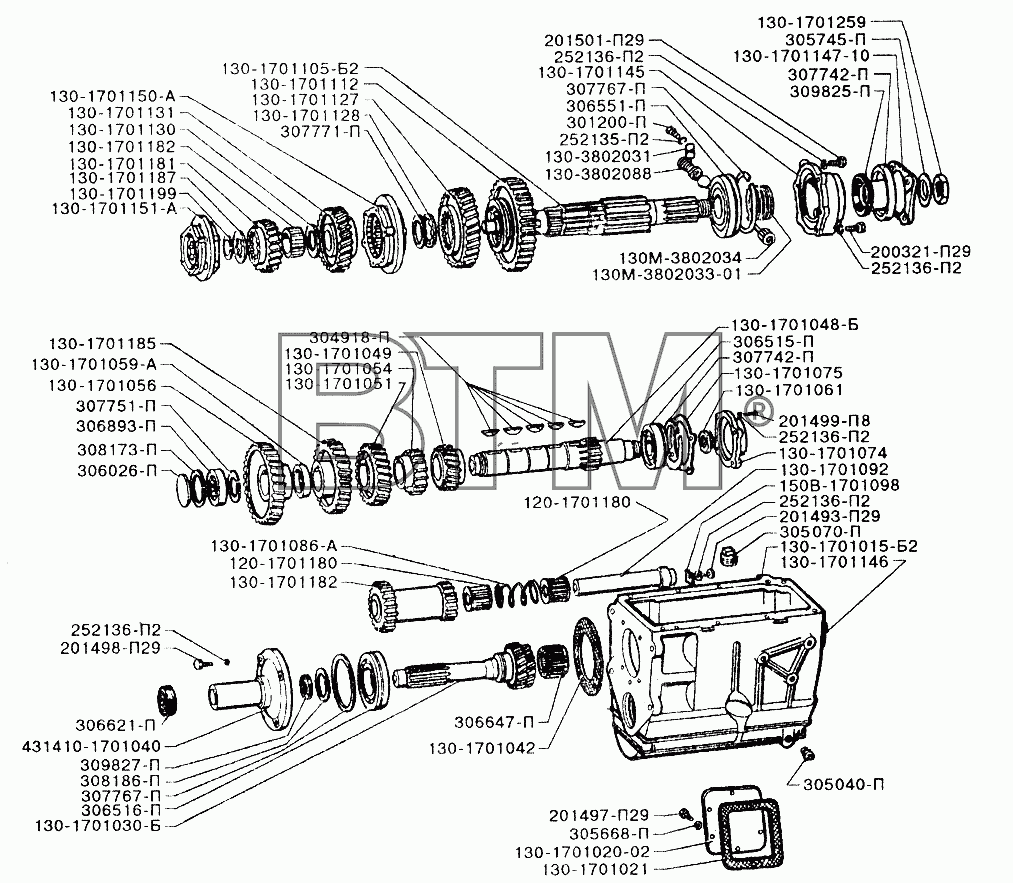 Схема кпп газель 5