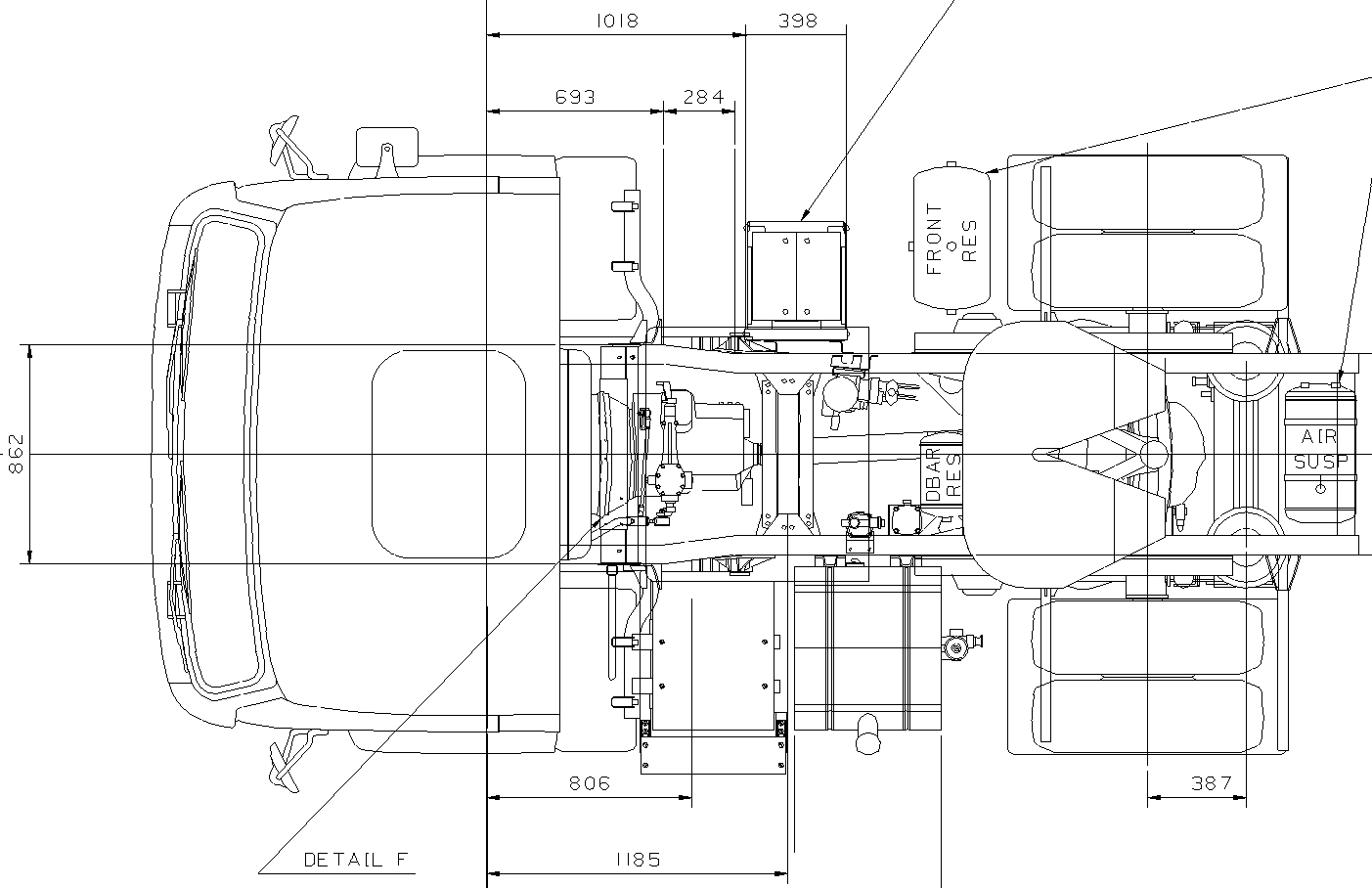 Чертеж фуры даф 105