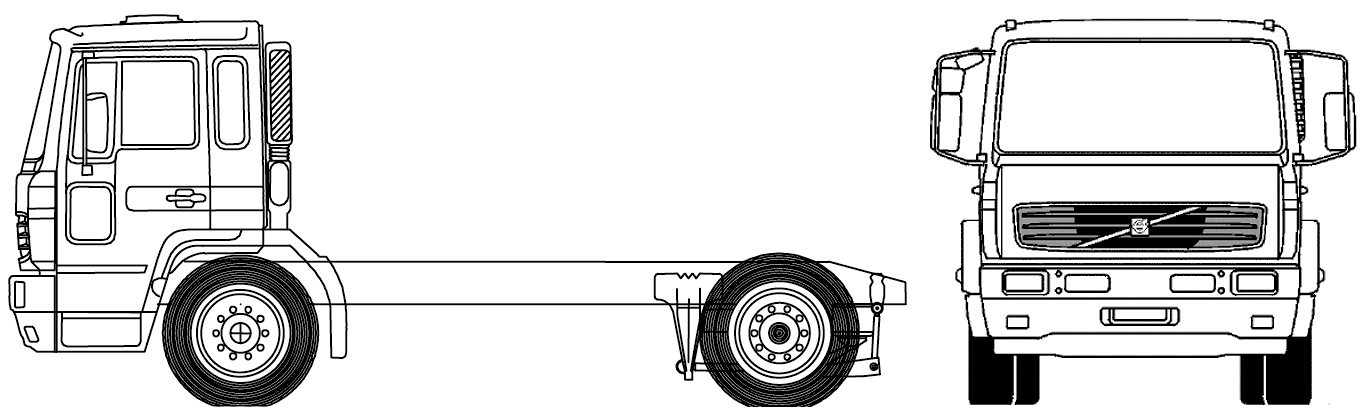 Чертеж volvo fh