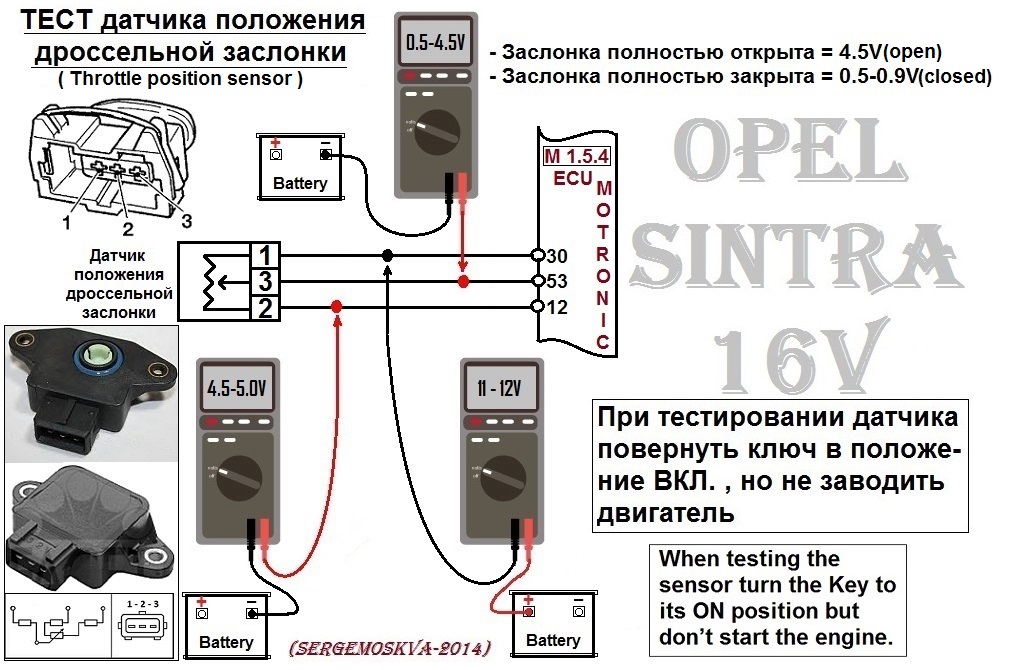 Обучение датчика дроссельной заслонки