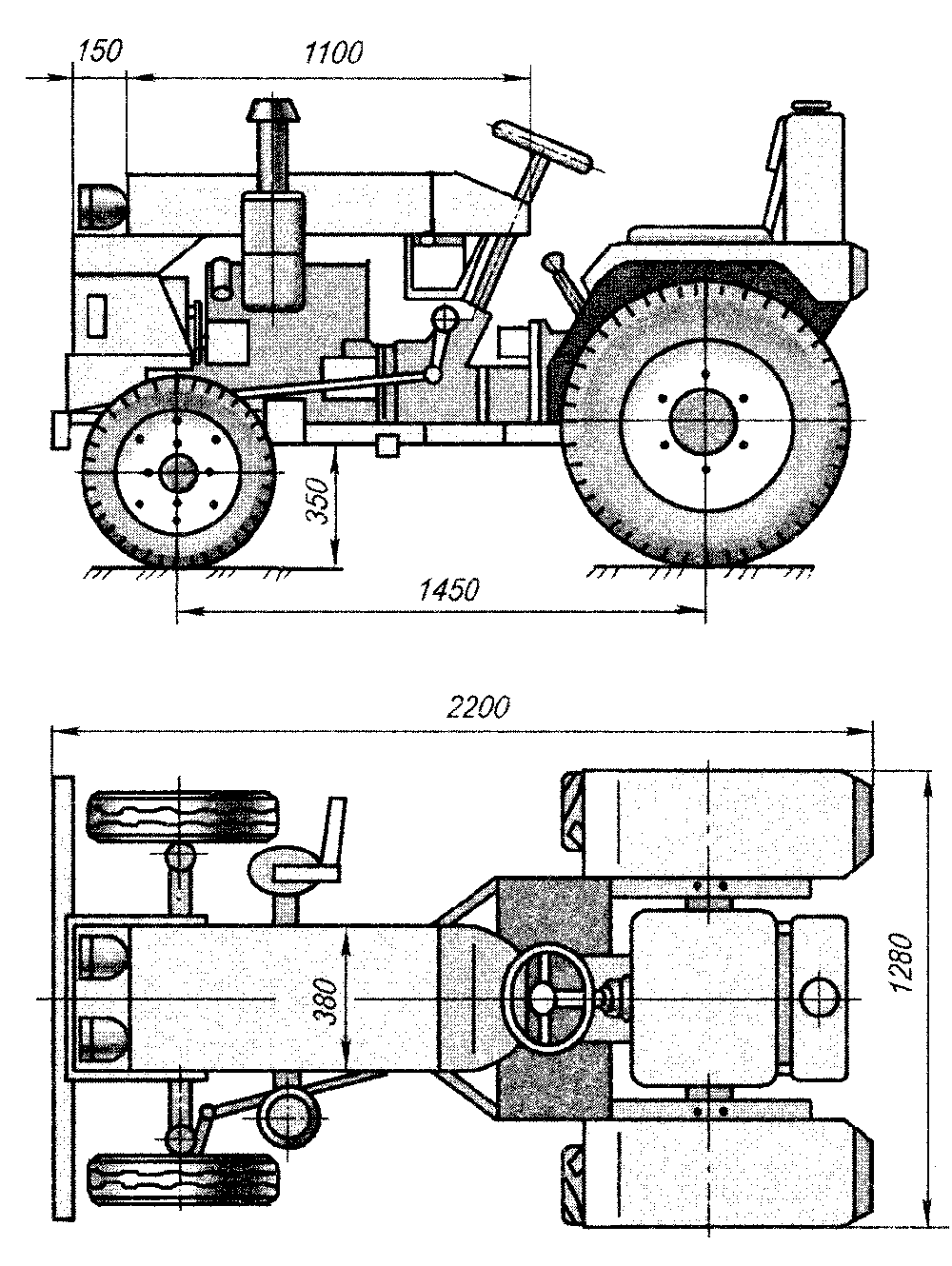 Схема для минитрактор тракторы игрушки