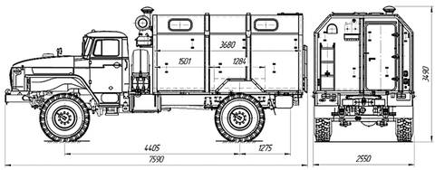 Кунг газ 66 чертежи