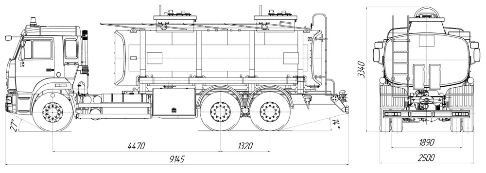 Размер руля камаз 65115