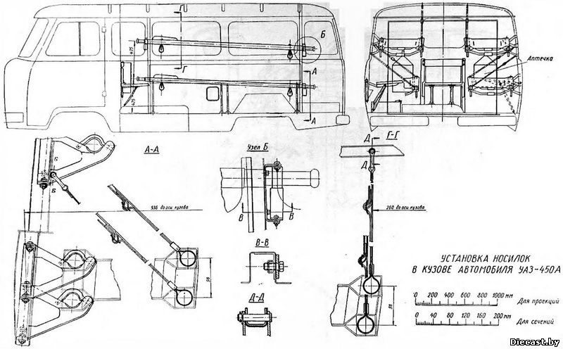 Кузов уаз буханка схема