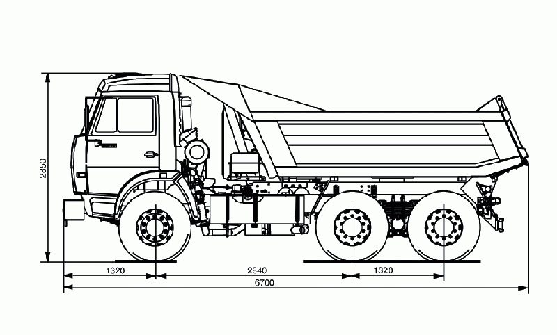 Ширина грузового автомобиля камаз