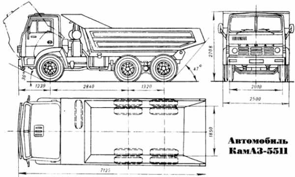 камаз 5511: характеристики, двигатель, КПП, объем кузова
