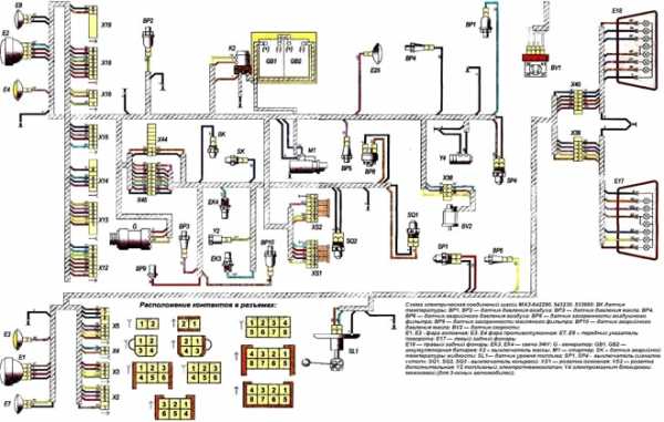 Схема электрическая маз 5516